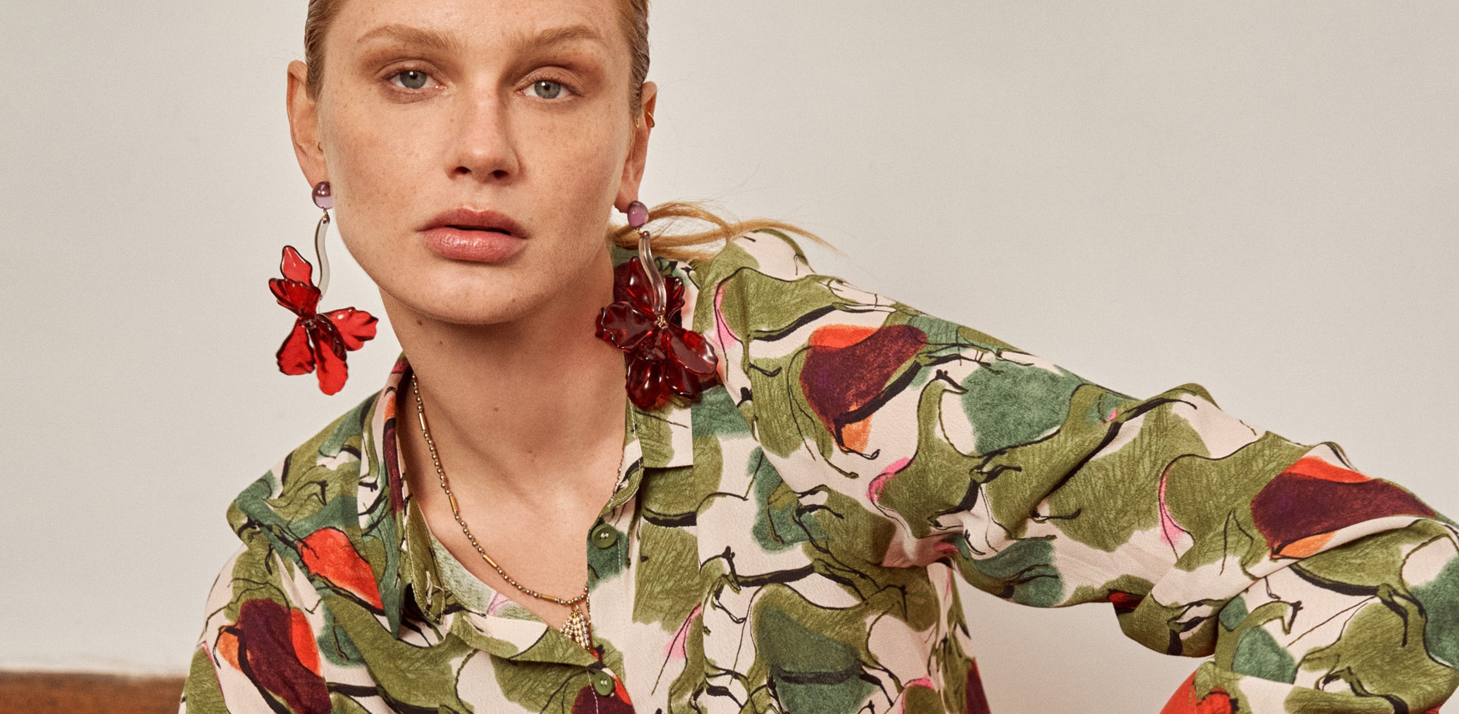 POM Amsterdam Mila Murals Blouse SP7363