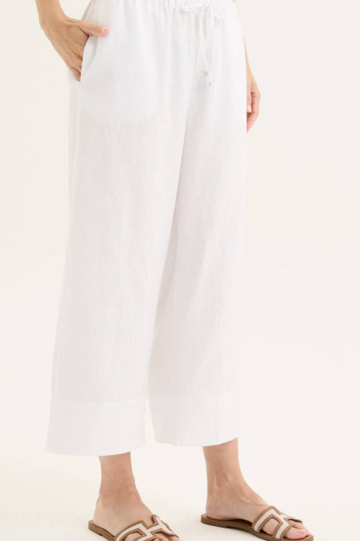 Tirari Palazzo YTWN8994 Pant 8994 in White by Yarra Trail in 8 / White