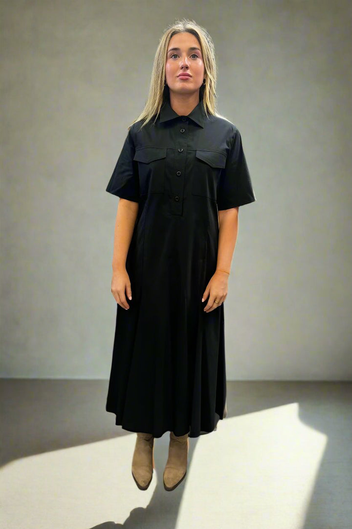 Trunk Dress in Black F65 3312 by Mela Purdie in 8