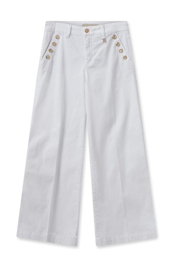 Reem Wide Leg Bianco Jeans in white 162010MW1 by Mos Mosh in 25