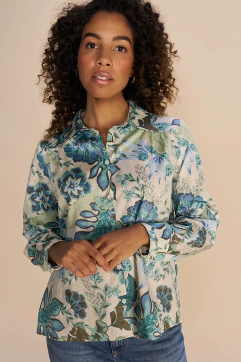 Therica Sarasa Shirt in Wasabi 159380MW1 by Mos Mosh