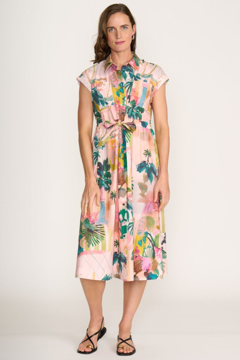 Born Free Dress in Atrium Print CFO8191 by Foil