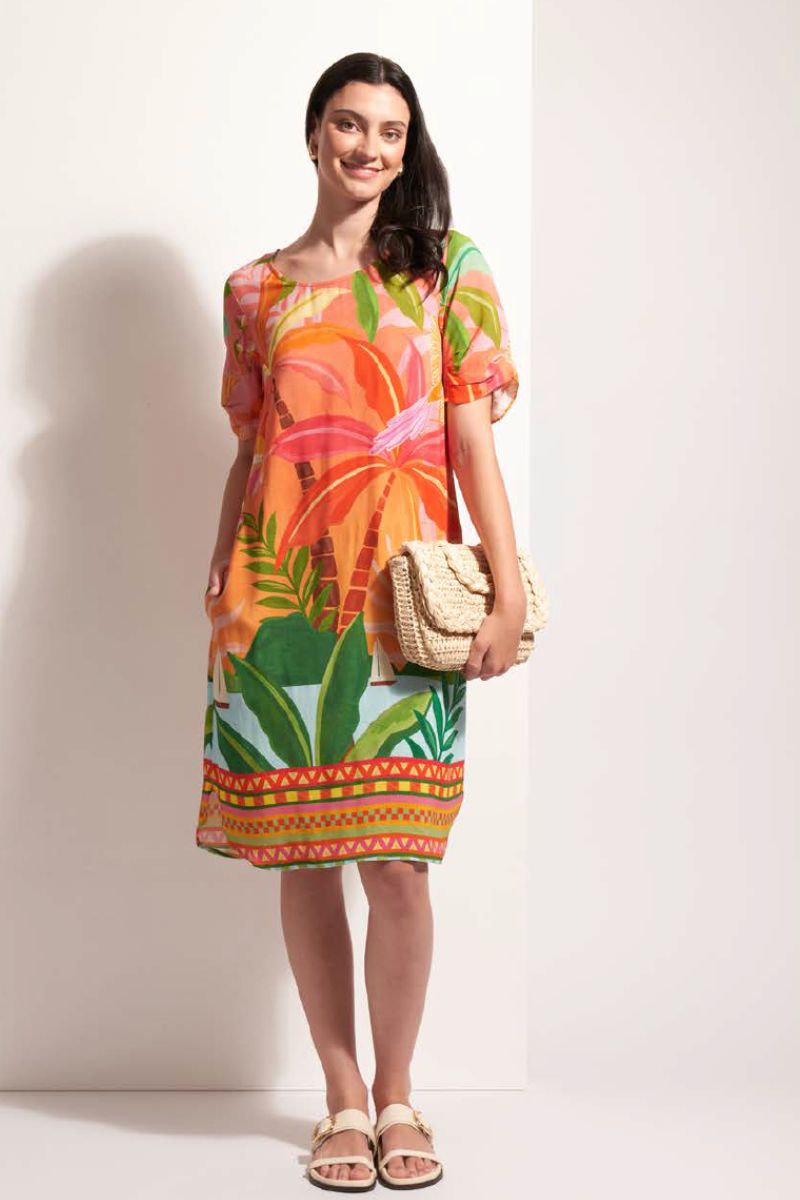 Foil Clothing New Season Fashion from New Zealand Summer Dress with Bright Colours