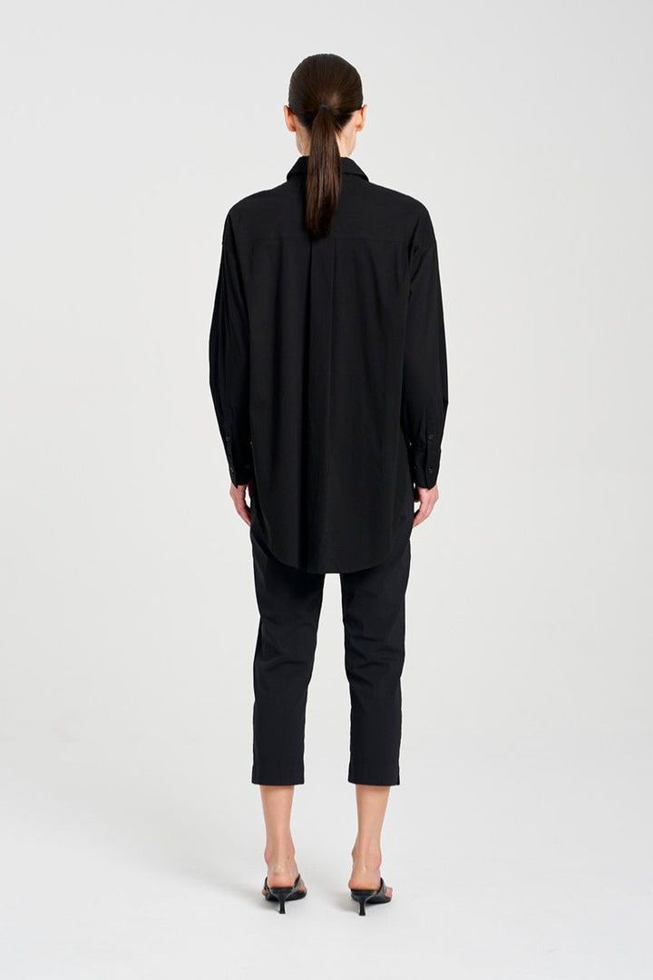 Cropped Pant in Black & White F65 1348 by Mela Purdie in White / 6-XXS
