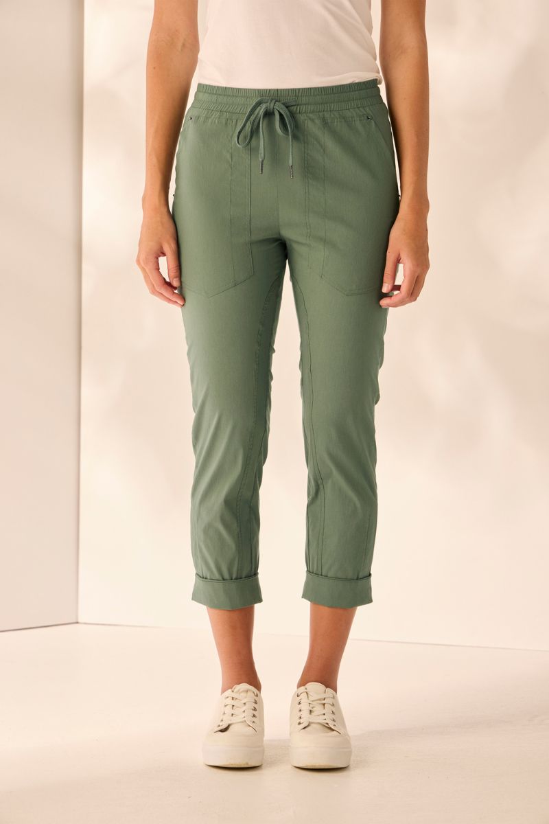 LTL. Port 7/8 Pant in Pine NLA2743B by Lania the Label