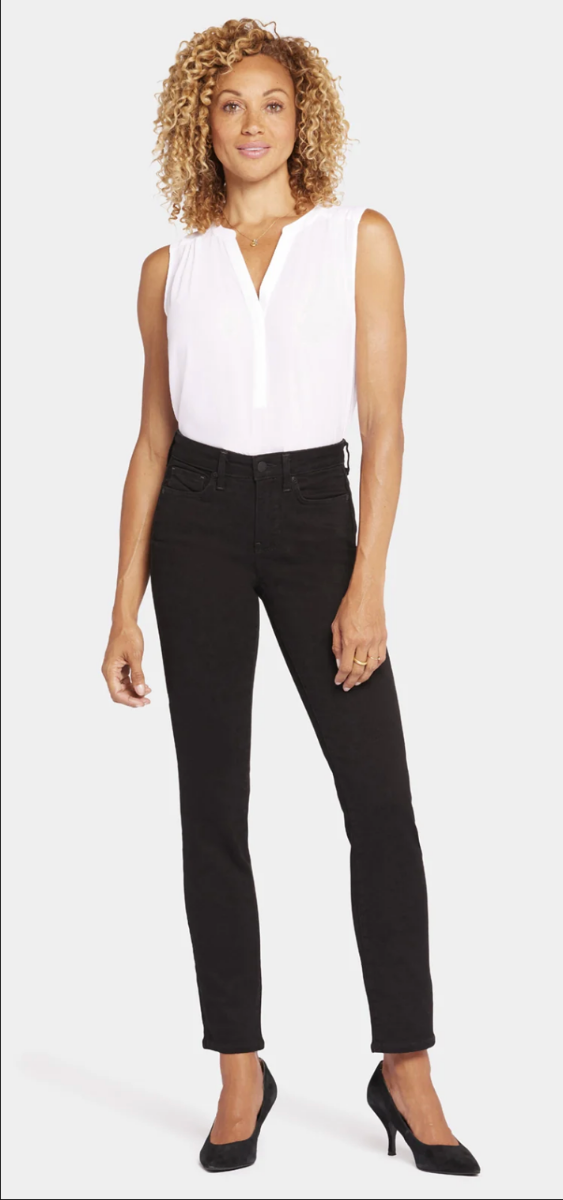 Sheri Slim Jeans in Black By NYDJ