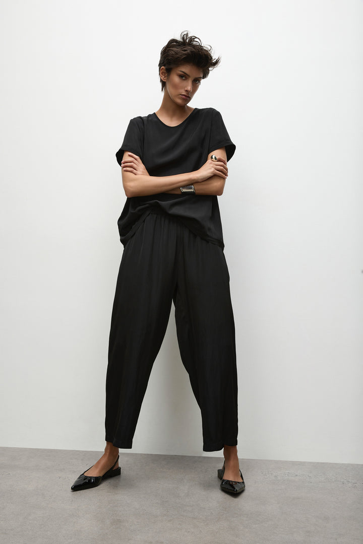 Pace Pant F67 1740 in Black, White, Navy & Orient by Mela Purdie in Black / 20