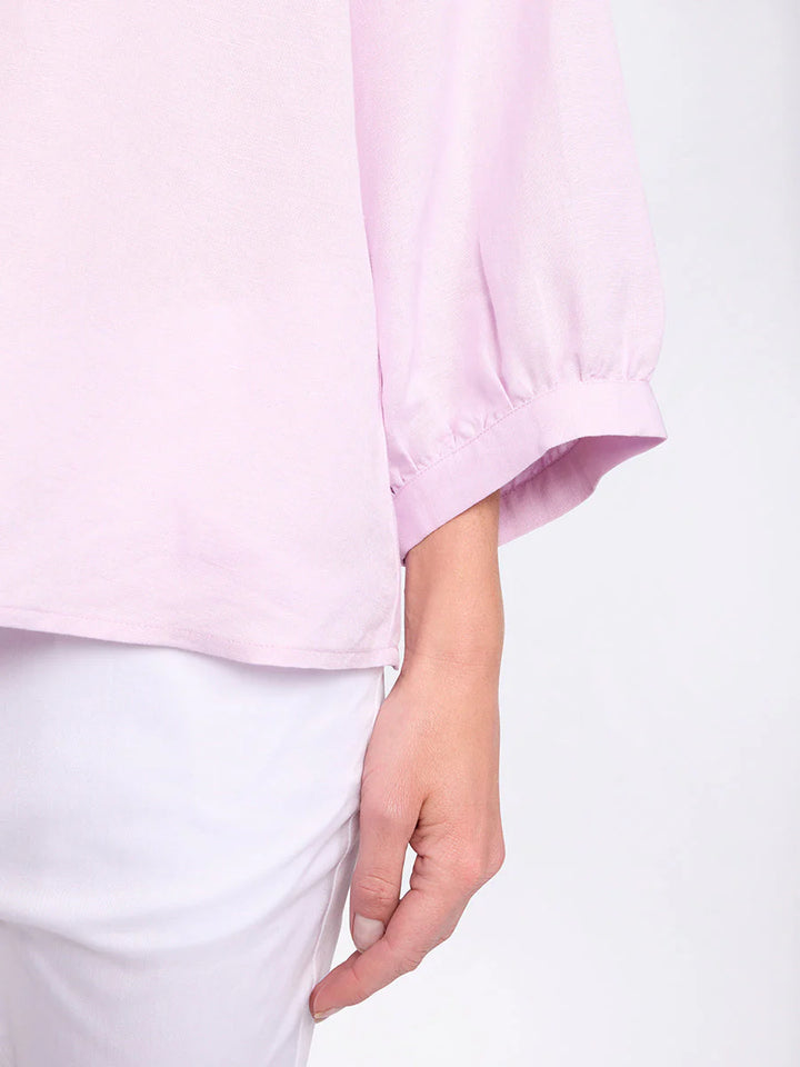 Raglan Sleeve Peasant Top in Pink Salt YTMS54666 by Marco Polo in 8