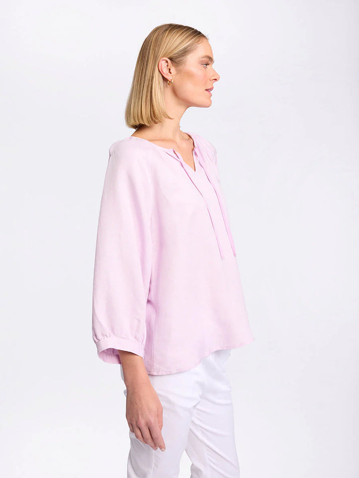 Raglan Sleeve Peasant Top in Pink Salt YTMS54666 by Marco Polo in 8