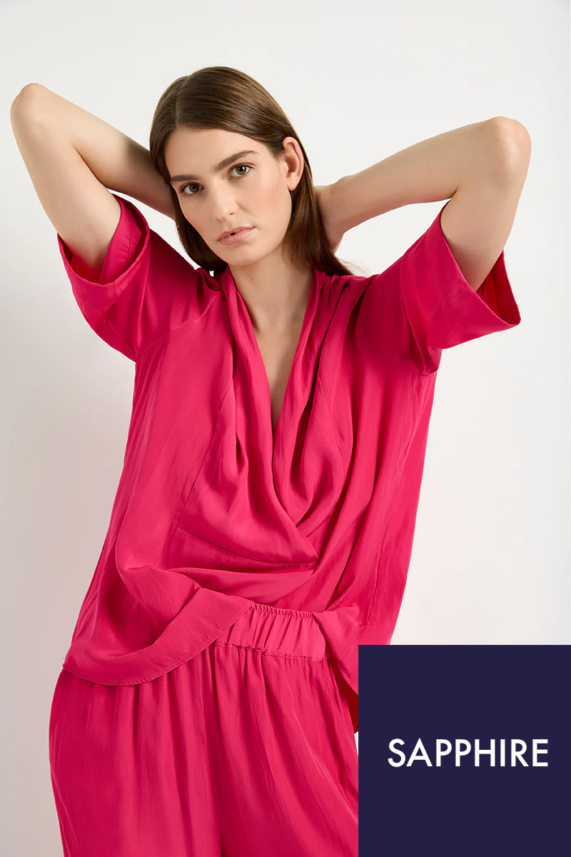 Roll Front Plaza F67 8536 in Sapphire by Mela Purdie