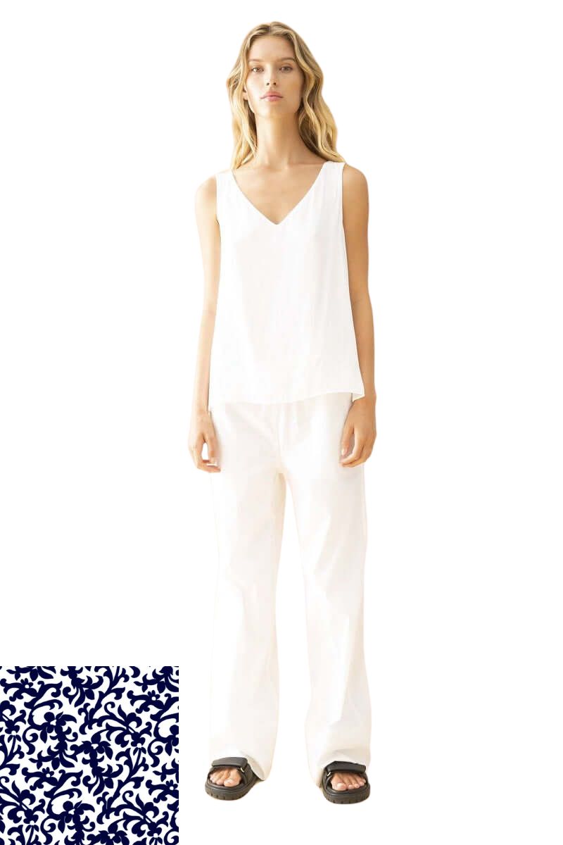 Audrey Slip in Quill Print Charmeuse F842 8703 by Mela Purdie