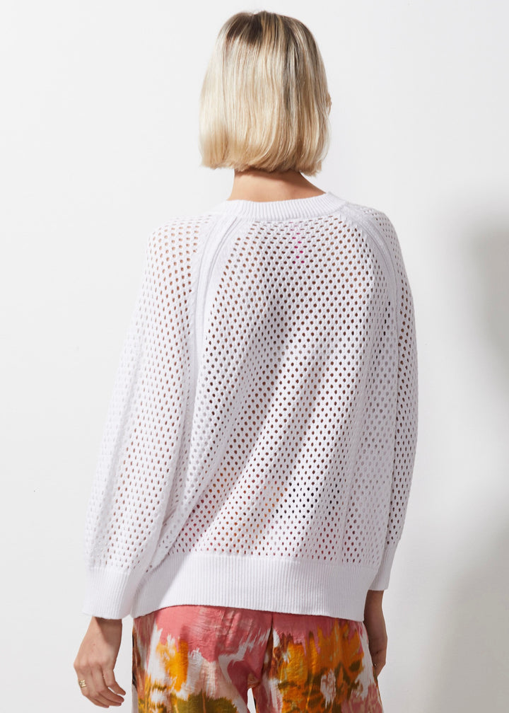 Holey Top ZP6607 in White by Zaket & Plover in XS