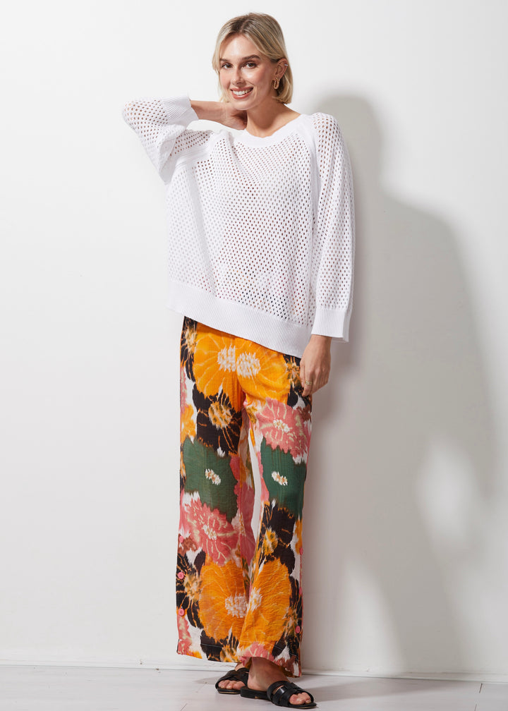 Holey Top ZP6607 in White by Zaket & Plover in XS