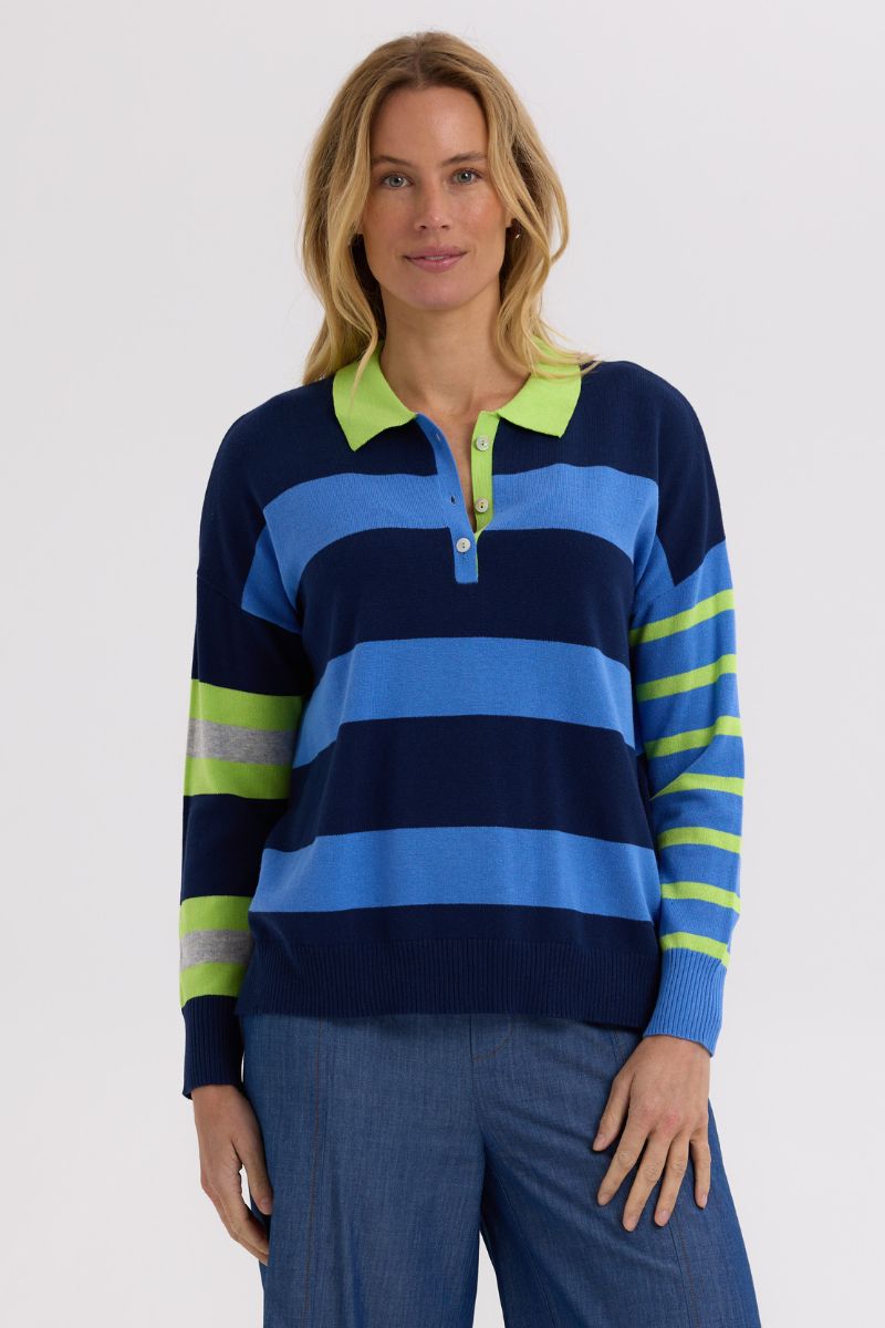 Blah Blah Rugby Top ZP7723 by Zaket & Plover