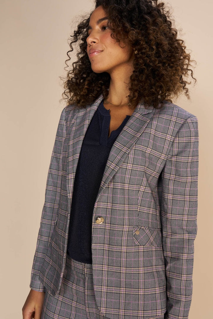 Blake Ezra Blazer in Iris Orchid 160380MW1 by Mos Mosh in 36