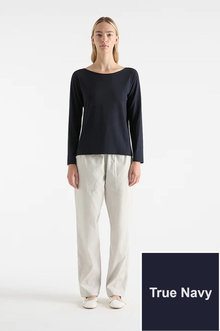 Mela Purdie Blazer Pant in True Navy F613 1820 by MELA PURDIE in 8-XS / True Navy