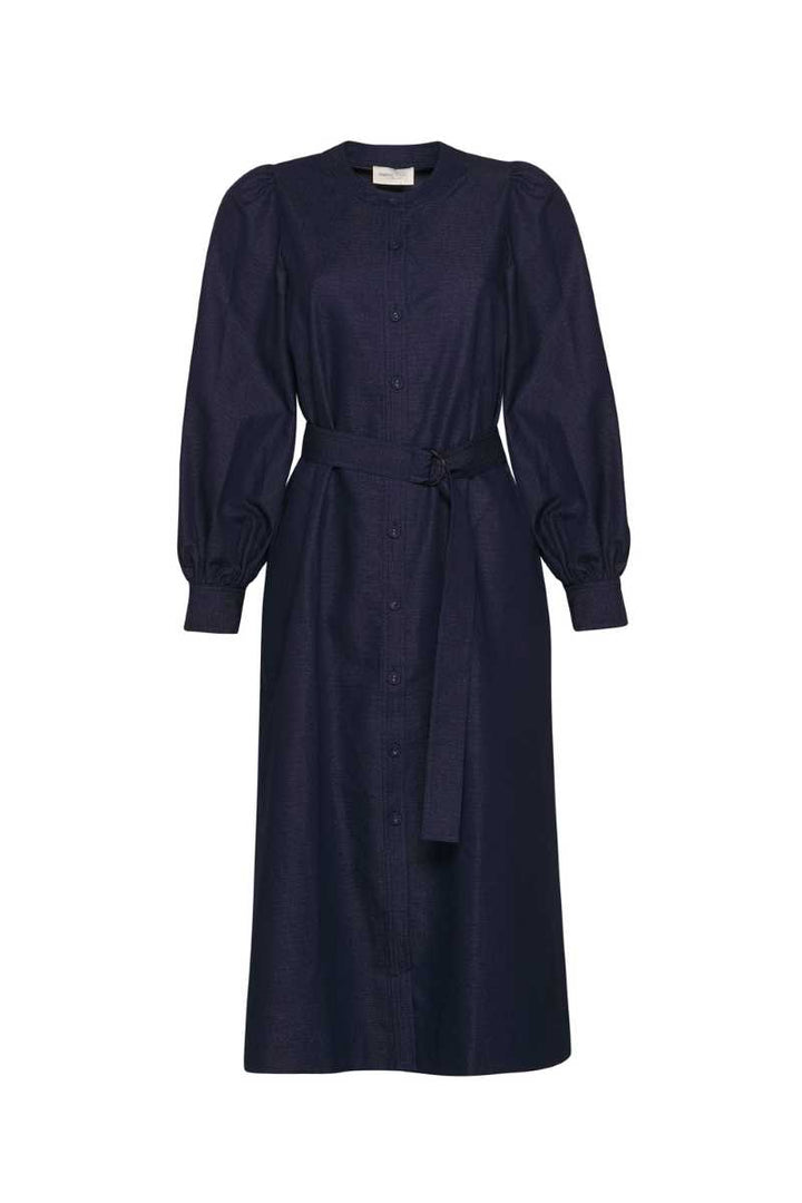 Bonanza Dress in Indigo Denim MS1252 by Madly Sweetly in 18 / Indigo Denim