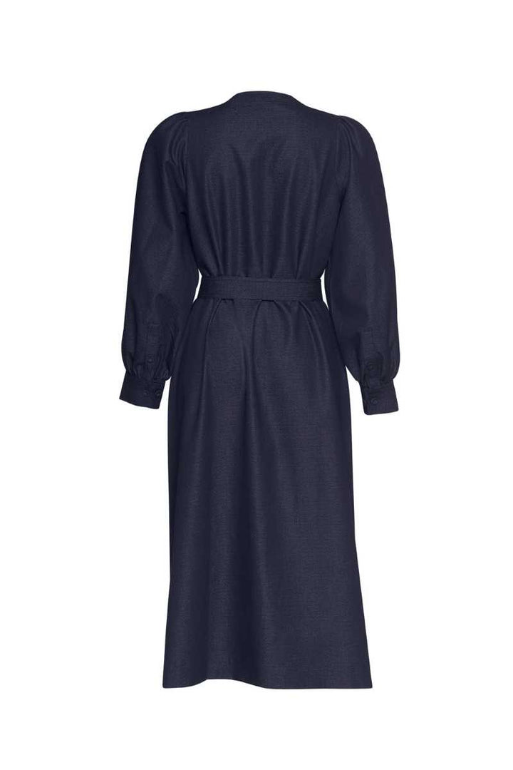 Bonanza Dress in Indigo Denim MS1252 by Madly Sweetly in 18 / Indigo Denim