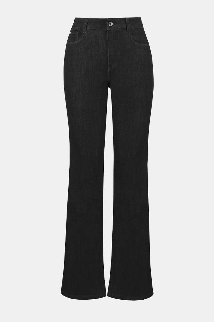 Brooke Classic Bootcut Stretch Featherweave Denim Jeans in 251967 by Joseph Ribkoff in 2 / Dark Blue Denim