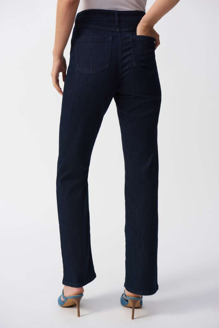 Brooke Classic Bootcut Stretch Featherweave Denim Jeans in 251967 by Joseph Ribkoff in 2 / Dark Blue Denim