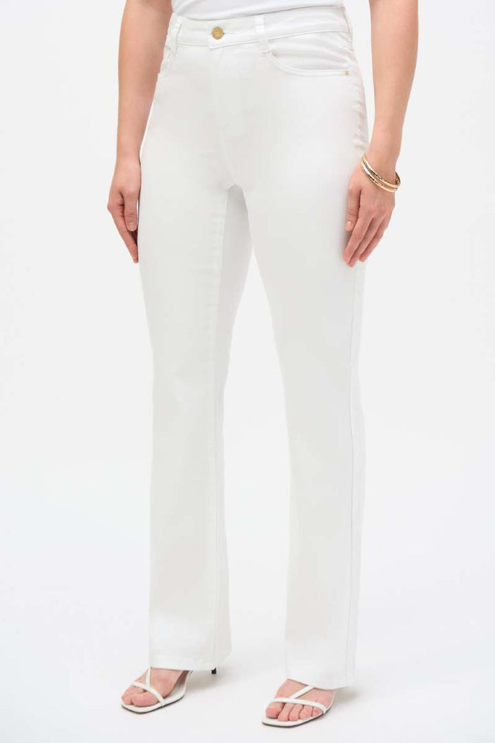Brooke Classic Bootcut Stretch Featherweave Denim Jeans in 251967 by Joseph Ribkoff in 2 / Dark Blue Denim