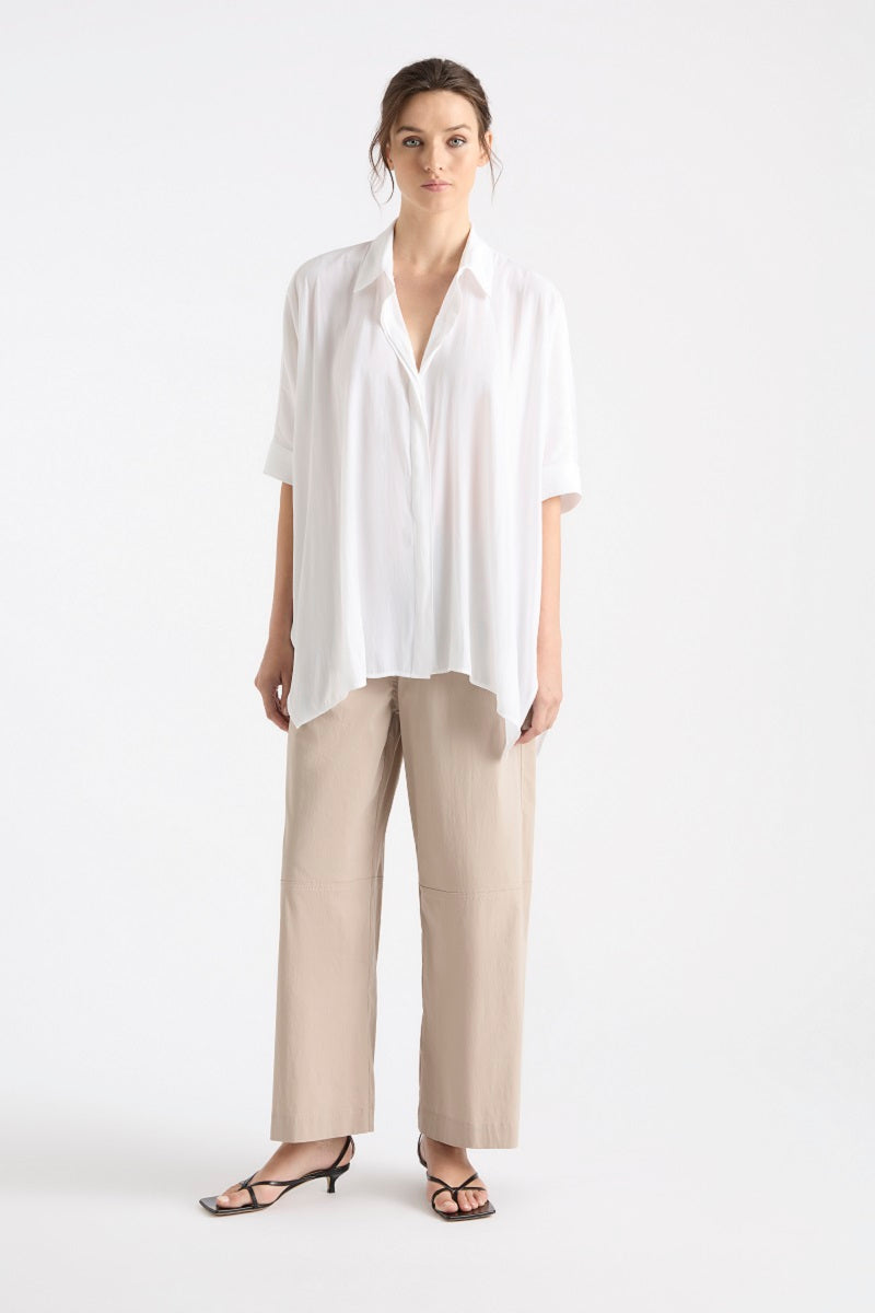 Chisel Panama in White F67 8390 by Mela Purdie