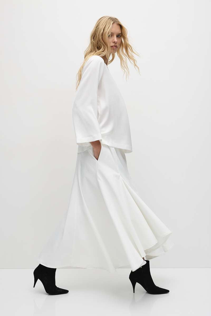 Coil Skirt in Black F416 5802 by MELA PURDIE