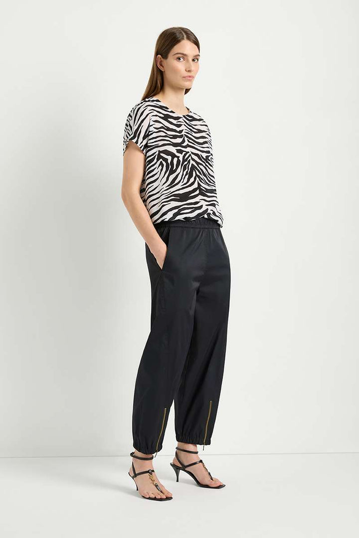 Mela Purdie Crop Club Pant in True Navy F613 1863 by MELA PURDIE in 6-XXS / True Navy