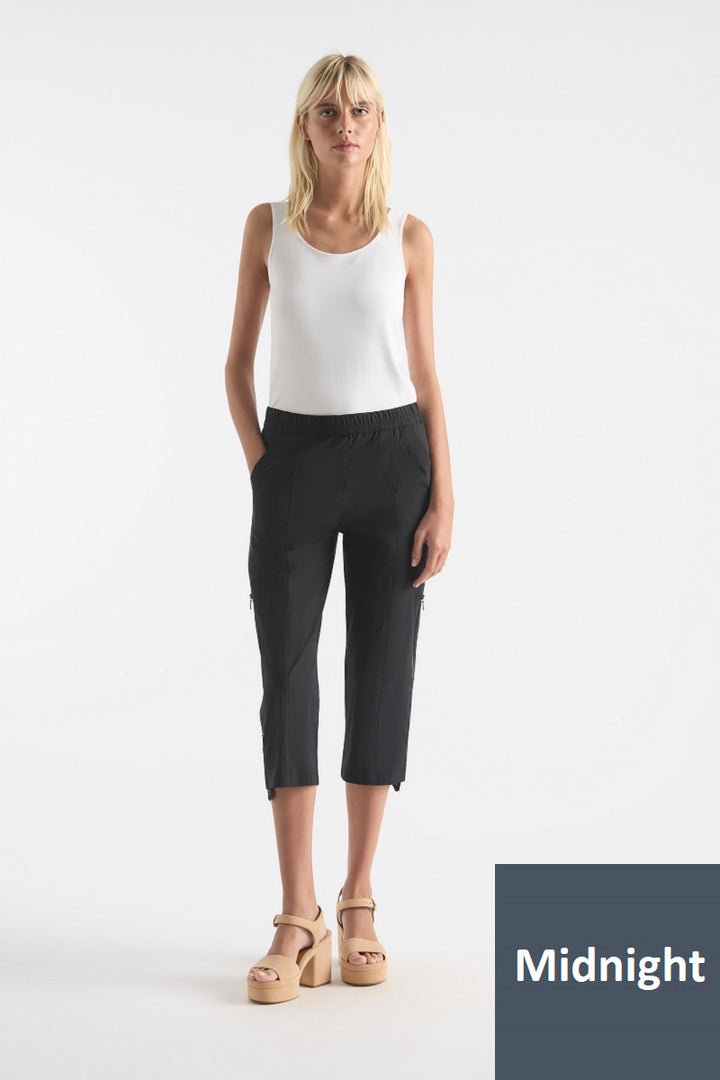 Cropped Zip Cargo in Midnight F65 1386 by Mela Purdie in 22-4X / Midnight