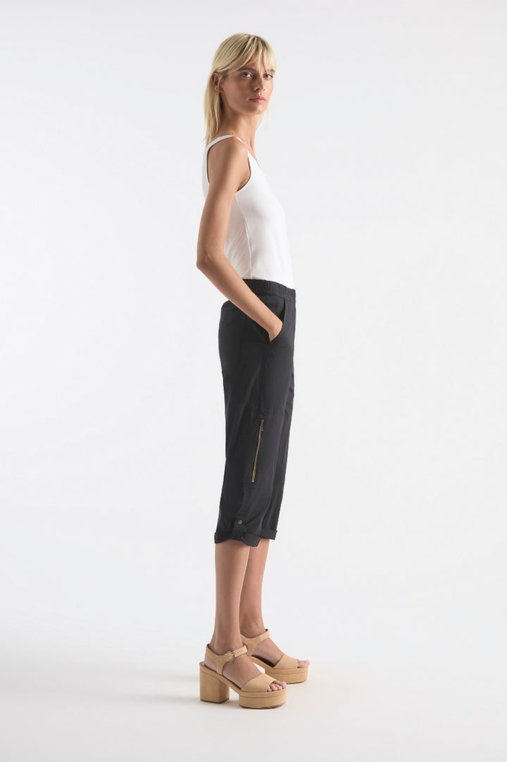 Cropped Zip Cargo in Midnight F65 1386 by Mela Purdie in 22-4X / Midnight