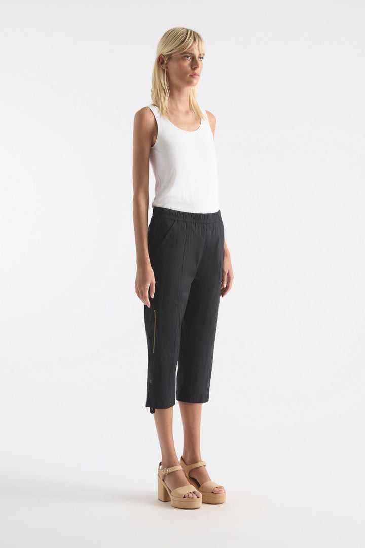Cropped Zip Cargo in Midnight F65 1386 by Mela Purdie in 22-4X / Midnight