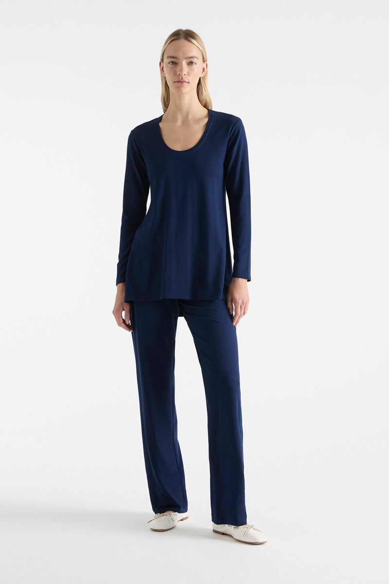 Dip Top in Denim F01 8435 by MELA PURDIE