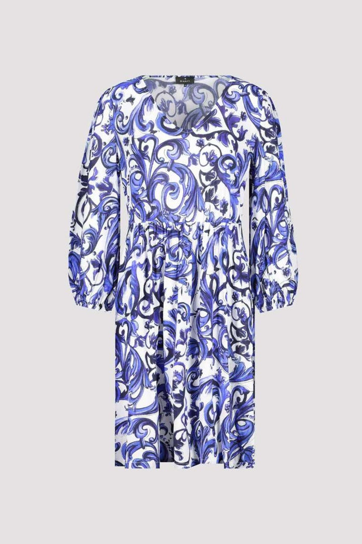 Dress Midi Cloth Print in Deep Sea Pattern 407921MNR by Monari  - OUTLET SALE in 34 / Deep Sea Pattern