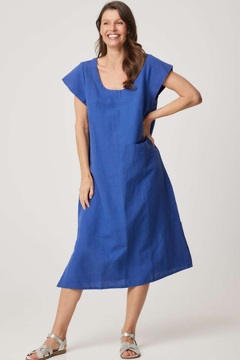 Elena Dress in Dark Blue 49006L by Cake Clothing