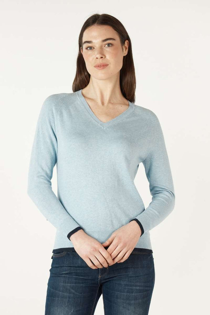 Essential V Neck ZP7157 by Zaket & Plover in XS / Powder
