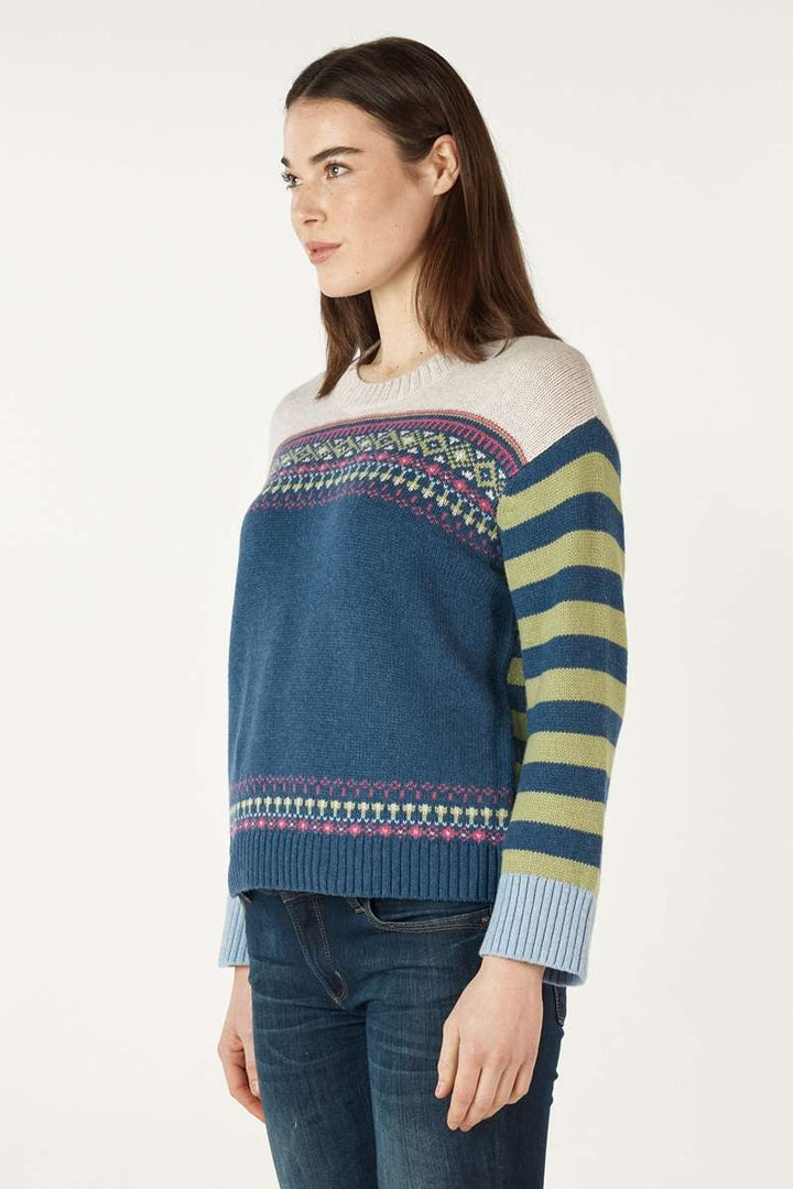 Fairisle Jumper ZP7102 by Zaket & Plover in L / Olive