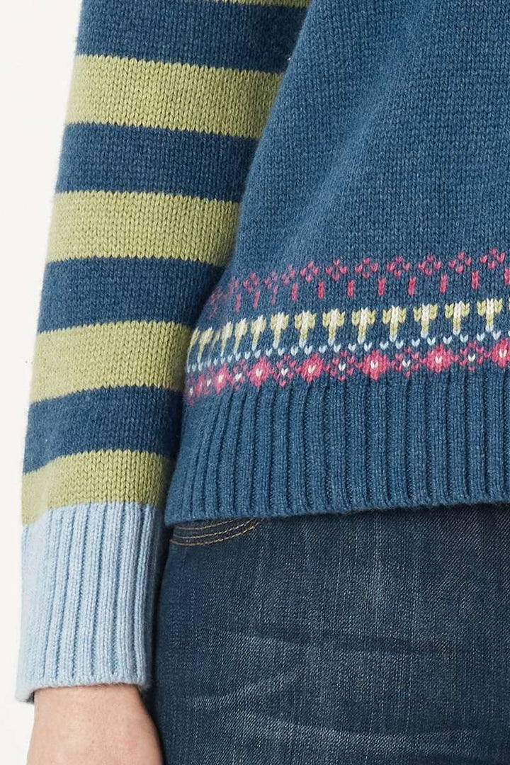 Fairisle Jumper ZP7102 by Zaket & Plover in L / Olive