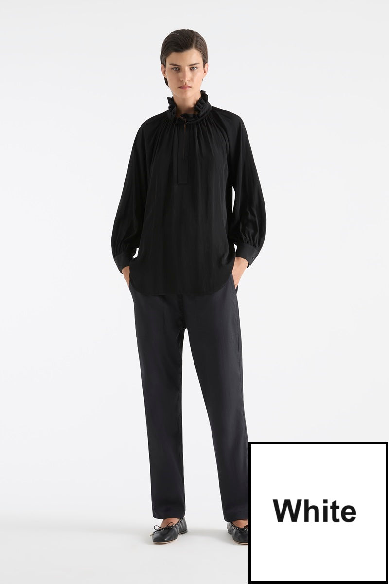 Fleur Blouse in White F67 8373 by MELA PURDIE