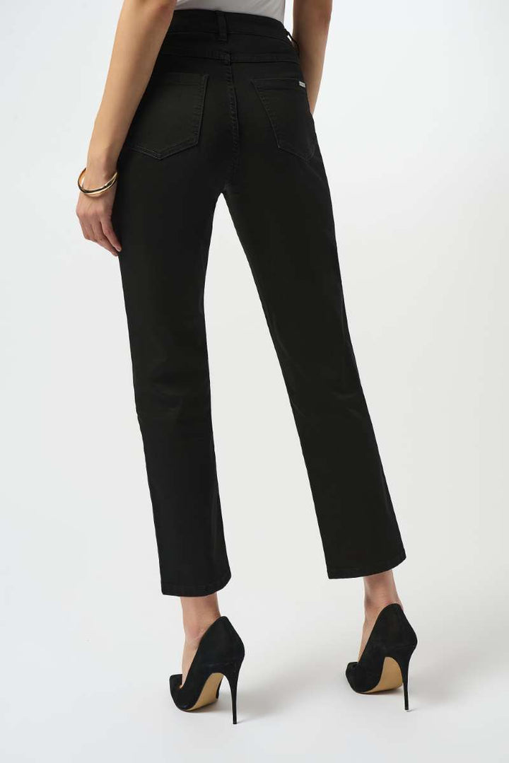 Gia Denim Jeans The Classic Slim Fit Stretch Featherweave 251966 by Joseph Ribkoff in Black / 2