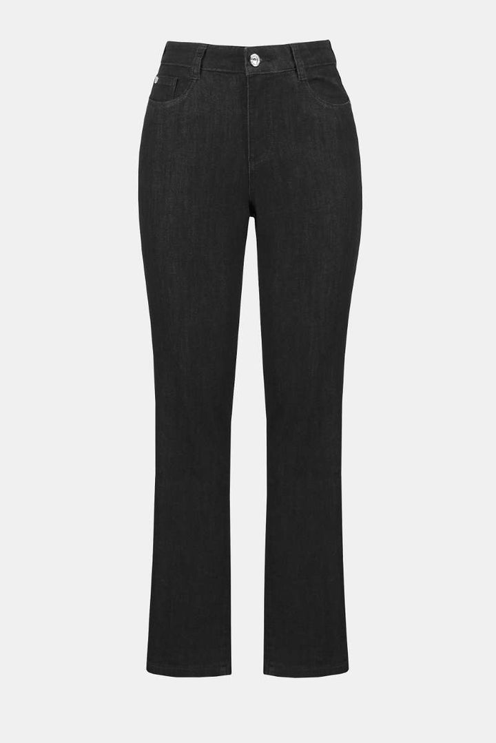 Gia Denim Jeans The Classic Slim Fit Stretch Featherweave 251966 by Joseph Ribkoff in Black / 2