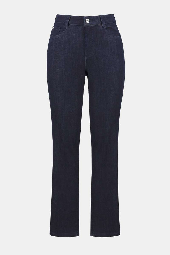 Gia Denim Jeans The Classic Slim Fit Stretch Featherweave 251966 by Joseph Ribkoff in Black / 2