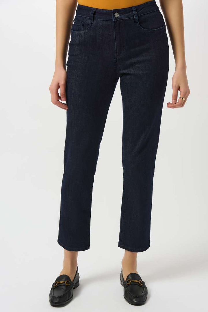 Gia Denim Jeans The Classic Slim Fit Stretch Featherweave 251966 by Joseph Ribkoff in Black / 2
