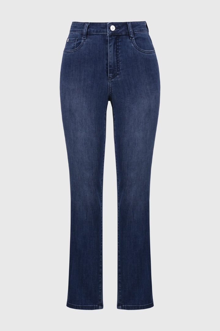 Gia Jeans The Classic Slim Fit Stretch in Featherweave 251966 by Joseph Ribkoff in 2 / Medium Blue Denim