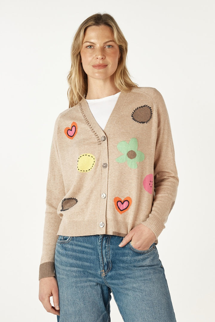 Happy Cardi ZP7136 by Zaket & Plover in XS / Oat