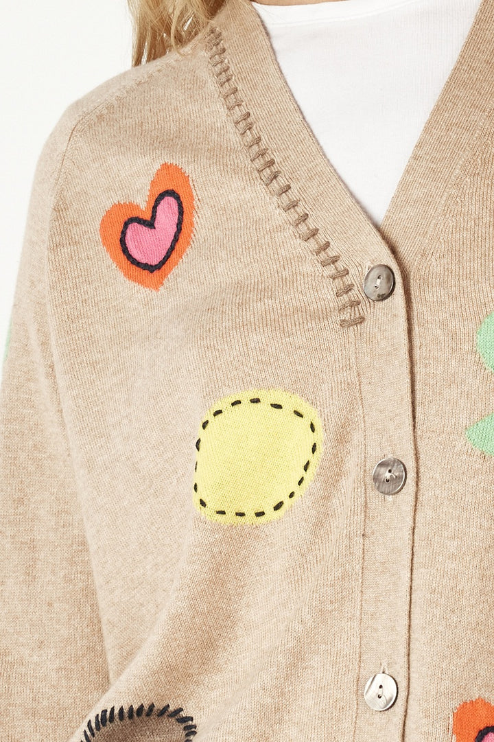 Happy Cardi ZP7136 by Zaket & Plover in XS / Oat