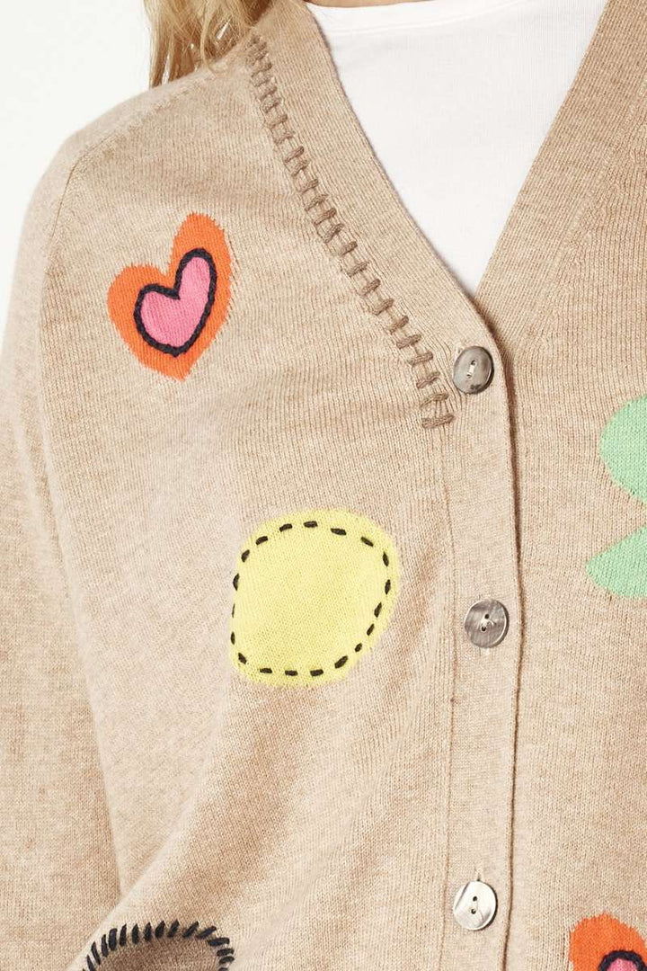 Happy Cardi ZP7136 by Zaket & Plover in XS / Oat