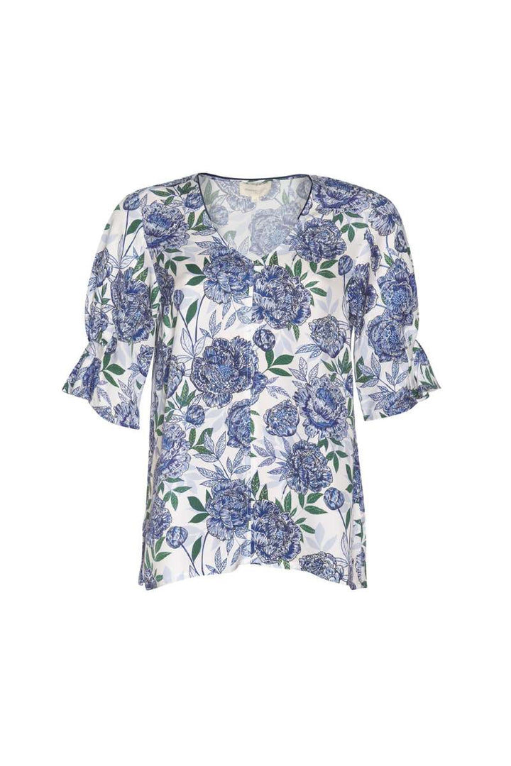 High Tea Top Top in White Multi MS1385 by Madly Sweetly in 8