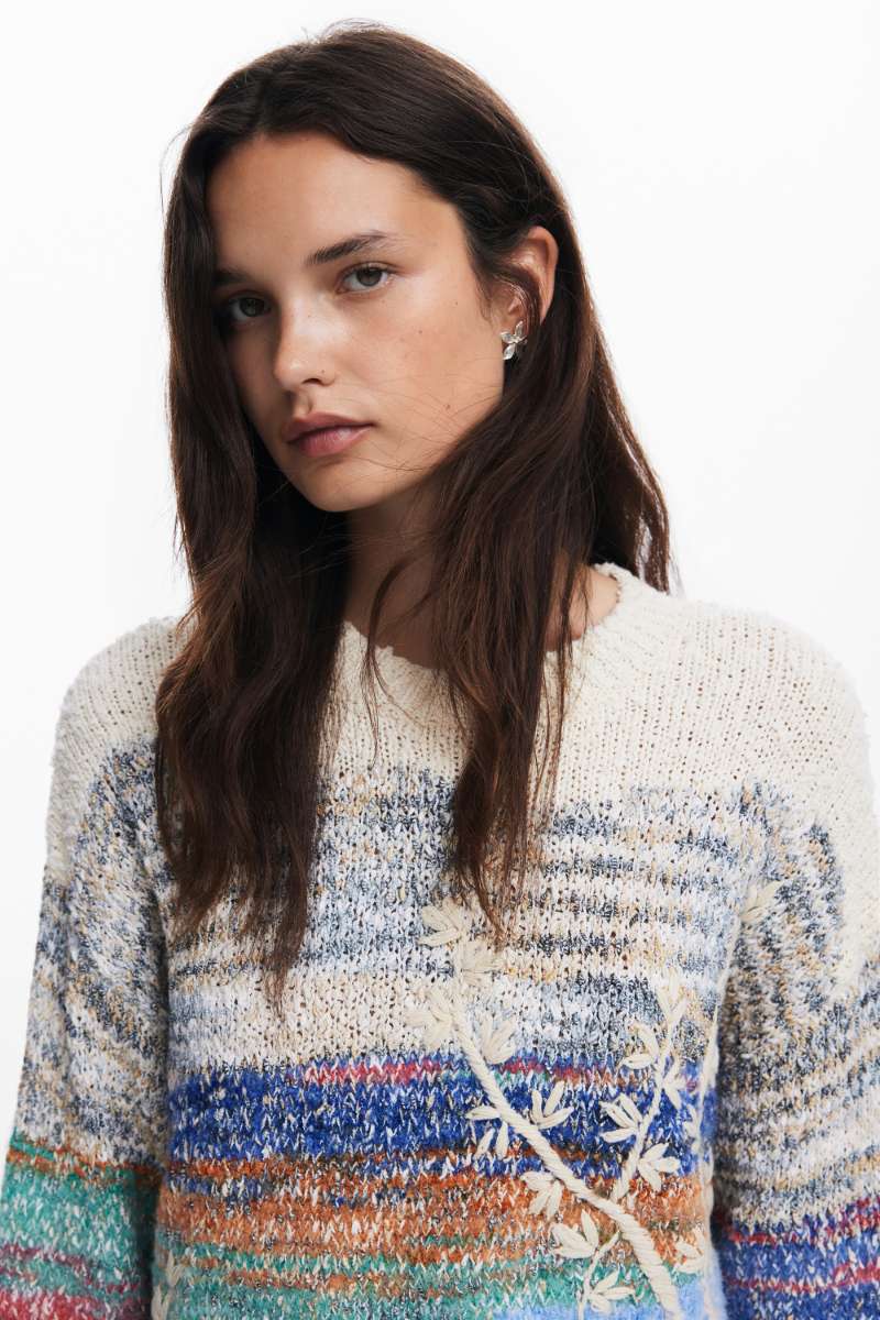 Jers Gran Sudbury Jumper in Tutti Fruti 24WWJF59 by Desigual