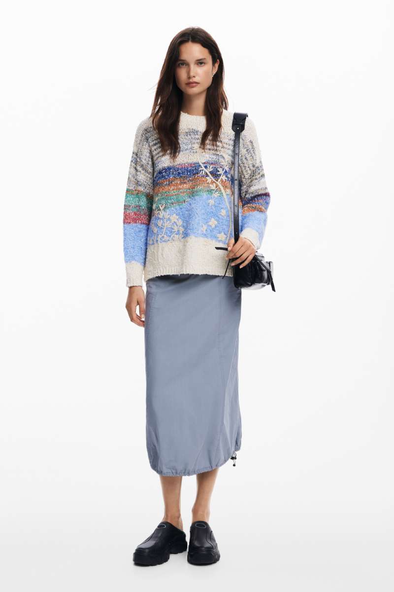 Jers Gran Sudbury Jumper in Tutti Fruti 24WWJF59 by Desigual