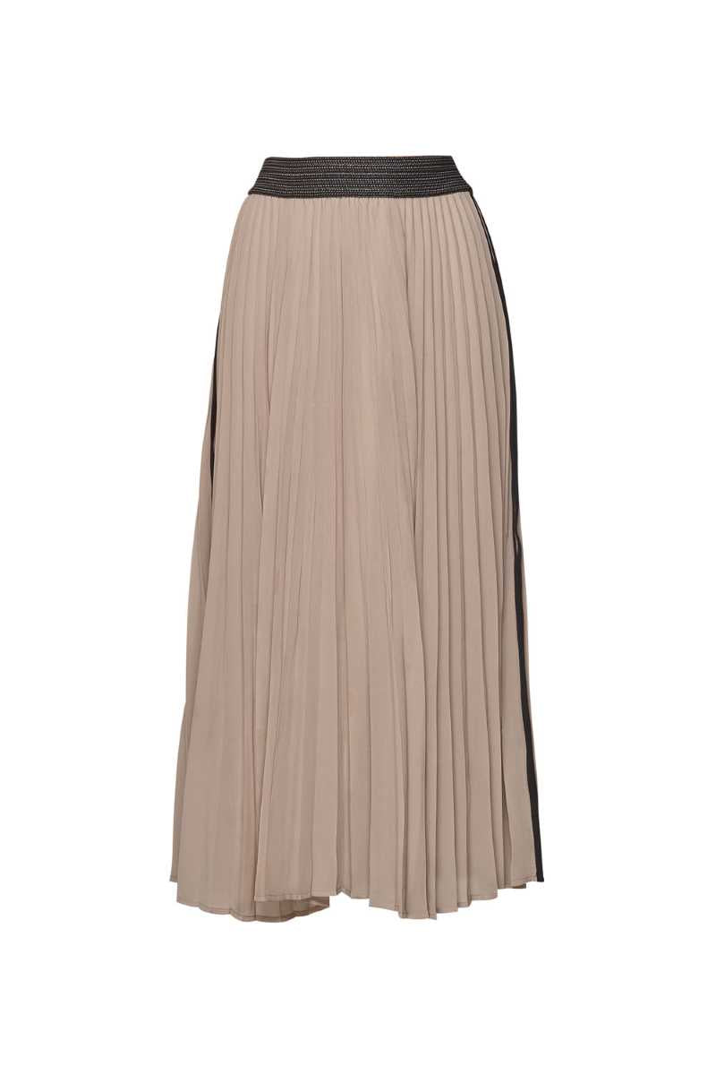 Just Pleat It Skirt in Taupe MS1224PL by Madly Sweetly